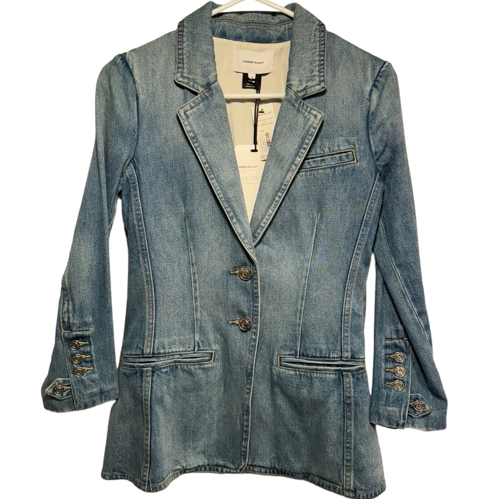 Current Elliott Denim Jacket Size 0 New with Tags